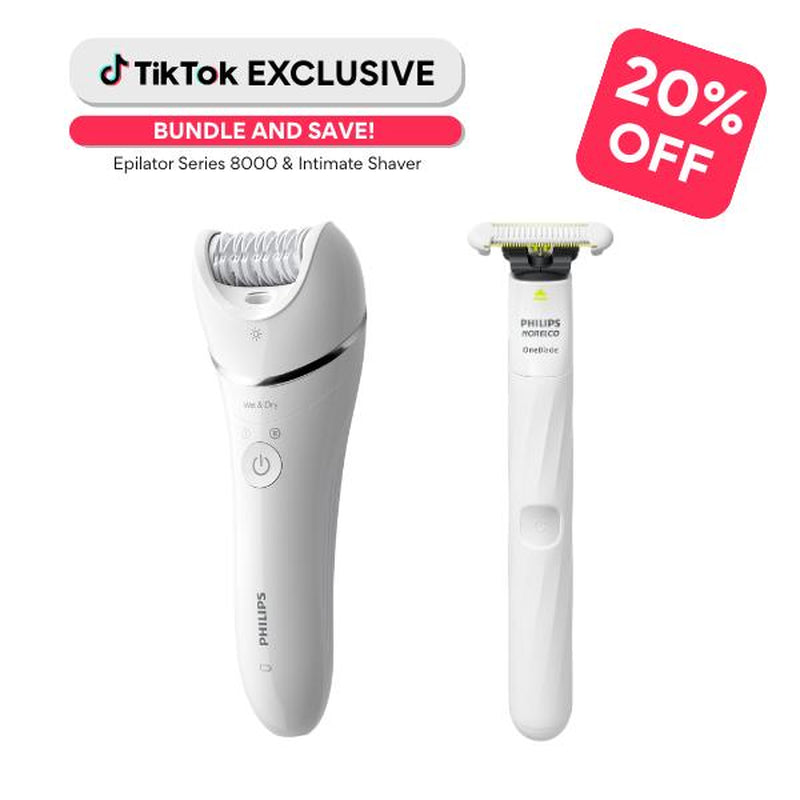 Philips Norelco Oneblade Intimate Pubic Groomer Smooth Steel Stainless Comfort