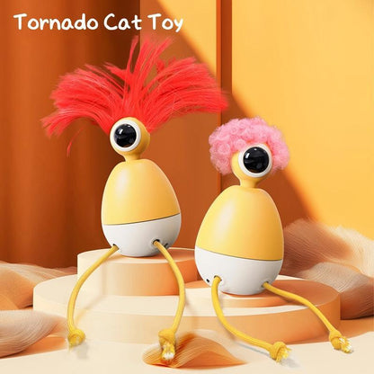 Pukaco Tornado Cat Toy - Engaging Indoor Play, Interactive Spinning Mechanism, Cat-Safe Materials, Easy to Use