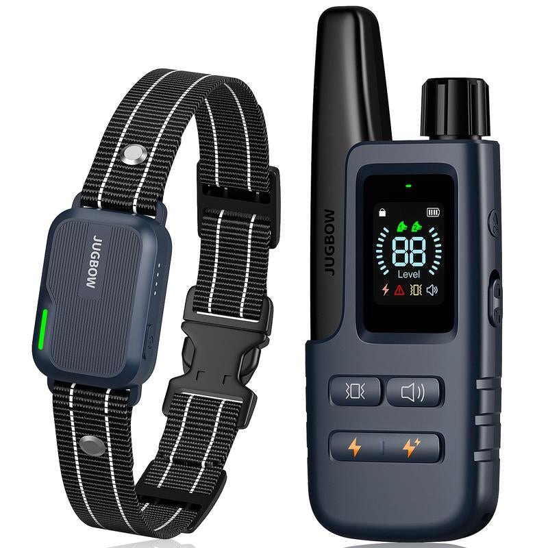 JUGBOW Dog Training Collar 4500FT Dog Training Behavior Aid, Remote IPX8 Waterproof with 4 Training Modes, Outdoor Rechargeable E-Collar DT61