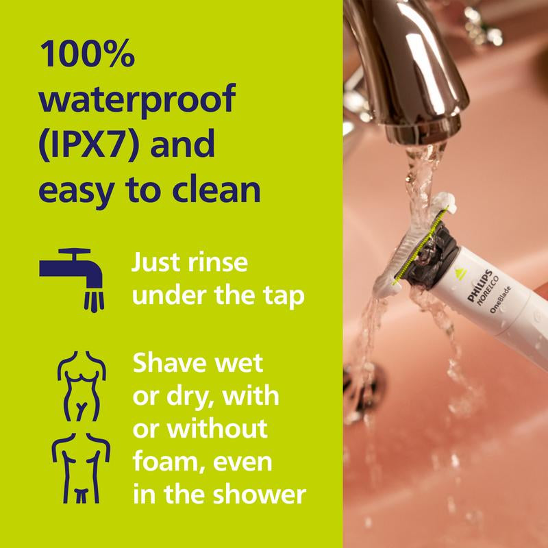 Philips Norelco Oneblade Intimate Pubic Groomer Smooth Steel Stainless Comfort