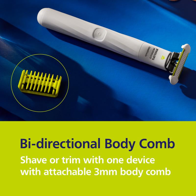 Philips Norelco Oneblade Intimate Pubic Groomer Smooth Steel Stainless Comfort