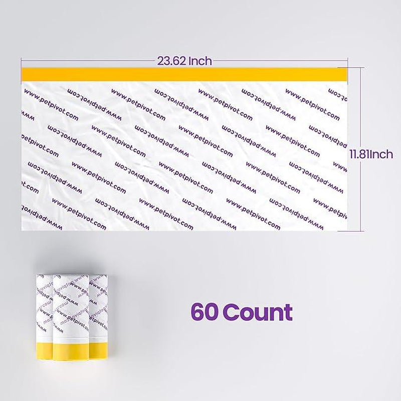 Autoscooper 11 by Petpivot Waste Bags for Automatic Litter Boxes, 60-Pack