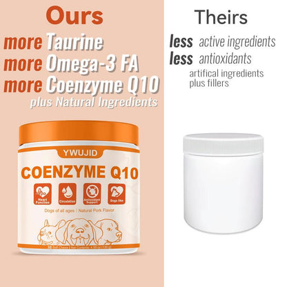 Gentle Wellness Support for Dogs | Taurine + Coq10 Soft Chews | No Fillers or Artificial Flavors