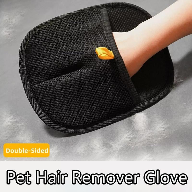 [Use Horizontally] Pet Hair Remover Glove, Electrostatic Removal Gloves for Pet Hair, Pet Hair Remover Gloves for Dog & Cat, Reusable Pet Hair Remover Glove for Carpet, Couch, Clothing, Furniture（Need to Be Used Horizontally）