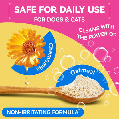 No-Rinse Dog Dental Care Wipes, Cat & Dog Tooth Brushing Kit, Dog Wipes for Pet & Cat Teeth Cleaning, Dog Toothbrush Finger Dental Wipes to Remove Plaque & Tartar, Disposable Dog Wipes - 50 Count