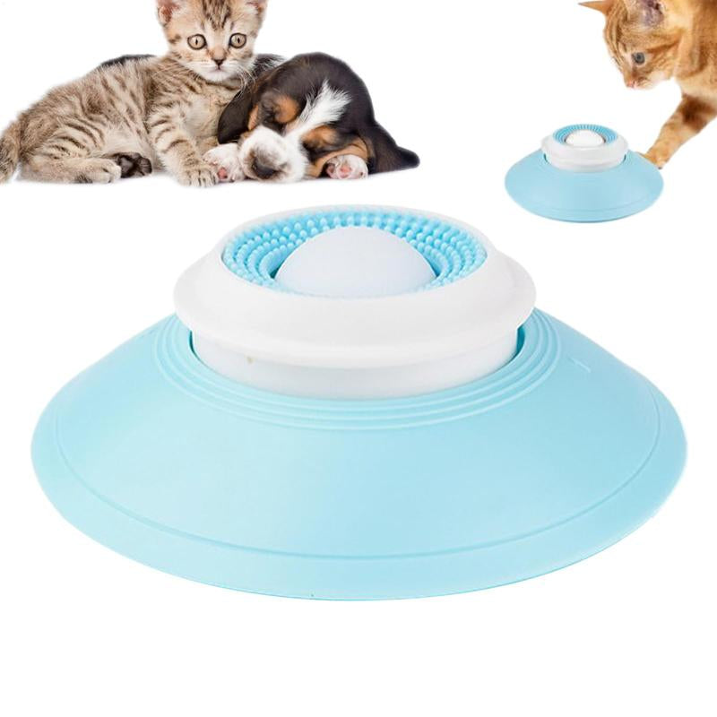 Mess-Free Dog Liquid Slow Feeder with Oral Care Texture, Keeps Face Clean Rolling Ball Bowl for Yogurt & Broth, Tongue Cleaning